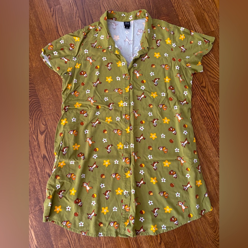 Chip & Dale 🐿️ shirt dress